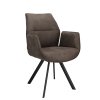 Židle s područkami Jade Stof Cowboy 104 Grey Leg Black (Color 104 Grey)