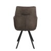 Židle s područkami Jade Stof Cowboy 104 Grey Leg Black (Color 104 Grey)