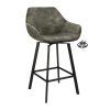 Barová židle s područkami Royal - ZH 65 Stof Adore  Anthracite 67 Leg Black (Color Anthracite 67)