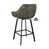 Barová židle s područkami Royal - ZH 65 Stof Adore  Anthracite 67 Leg Black (Color Anthracite 67)