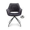 Armstoel Nova (Return-System) Microleder Bull Anthracite 67 Leg Black (Barva Anthracite 67)