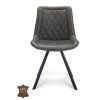 Židle Jagger Microleder Bull Graphite 66 Leg Black (Color Graphite 66)
