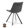 Židle Jagger Microleder Bull Graphite 66 Leg Black (Color Graphite 66)
