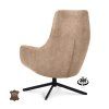 Křeslo Vancouver Microleder Bull Liver 10 Poot Zwart 360° Draaibaar (Color Liver 10)