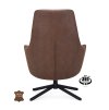Křeslo Vancouver Microleder Bull Liver 10 Poot Zwart 360° Draaibaar (Color Liver 10)