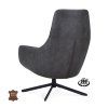 Křeslo Vancouver Microleder Bull Liver 10 Poot Zwart 360° Draaibaar (Color Liver 10)