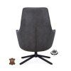 Křeslo Vancouver Microleder Bull Liver 10 Poot Zwart 360° Draaibaar (Color Liver 10)