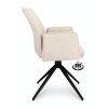Židle s područkami Harley Stof Mito Natural 01 Spinpoot Zwart 360° Draaibaar (Color Natural 01)