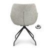 Židle s područkami Valley Stof Miami  Taupe 12 Spider Leg Black 180° Return-system (Color Taupe 12)