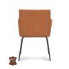 Židle s područkami Kyra Microleder Bull Camel 09 Leg Black (Color Camel 09)