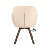 Židle s područkami Viborg Stof Leo 26 Sand Leg Oak Dark Brown 180° Return-system (Color 26 Sand)