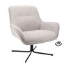 Křeslo Unic  Stof Leaf Steel 149 Poot Black (return System) (Color Steel 149)