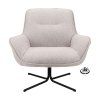 Křeslo Unic  Stof Leaf Steel 149 Poot Black (return System) (Color Steel 149)