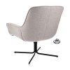 Křeslo Unic  Stof Leaf Steel 149 Poot Black (return System) (Color Steel 149)