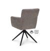 Židle s područkami Maeve Stof Cowboy 104 Grey Leg Black 360° Return-system (Color 104 Grey)