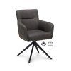 Židle s područkami Maeve Stof Cowboy 104 Grey Leg Black 360° Return-system (Color 104 Grey)