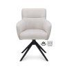 Židle s područkami Maeve Stof Cowboy 104 Grey Leg Black 360° Return-system (Color 104 Grey)
