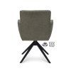 Židle s područkami Maeve Stof Cowboy 104 Grey Leg Black 360° Return-system (Color 104 Grey)