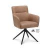 Židle s područkami Maeve Stof Cowboy 104 Grey Leg Black 360° Return-system (Color 104 Grey)