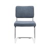 Židle Brave Stof Bloq  Darkblue 48 chrome frame (Color Darkblue 48)