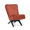 Křeslo Denver Stof Adore  Copper 126 Leg Black (Color Copper 126)
