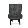 Křeslo Denver Stof Adore  Copper 126 Leg Black (Color Copper 126)