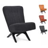 Křeslo Denver Stof Adore  Copper 126 Leg Black (Color Copper 126)