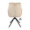 Židle s područkami Onyx  Stof Lodge Linen 110 Leg Black 360° Return-system (Color Linen 110)