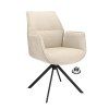 Židle s područkami Onyx  Stof Lodge Linen 110 Leg Black 360° Return-system (Color Linen 110)
