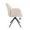 Židle s područkami Onyx  Stof Lodge Linen 110 Leg Black 360° Return-system (Color Linen 110)