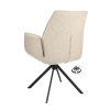 Židle s područkami Onyx  Stof Lodge Linen 110 Leg Black 360° Return-system (Color Linen 110)