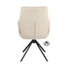 Židle s područkami Onyx  Stof Lodge Linen 110 Leg Black 360° Return-system (Color Linen 110)