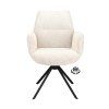 Židle s područkami Onyx  Stof Lodge Linen 110 Leg Black 360° Return-system (Color Linen 110)