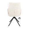 Židle s područkami Onyx  Stof Lodge Linen 110 Leg Black 360° Return-system (Color Linen 110)