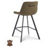 Barová židle Blake ZH 65 Microleder Bull Graphite 66 Leg Black (Color Graphite 66)