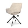 Židle s područkami Ahsoka Stof Adore  Oyster 175 Leg Black 360° Return-system (Color Oyster 175)