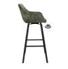 Barová židle s područkami Royal - ZH 80 Stof Oasis Shell 196 Leg Black (Color Shell 196)
