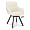 Židle s područkami Botanic Stof Mose Natural 90 Leg Black Oak 180° Return-system (Color Natural 90)