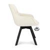 Židle s područkami Botanic Stof Mose Natural 90 Leg Black Oak 180° Return-system (Color Natural 90)
