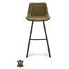 Barová židle Jagger ZH 80 Microleder Bull Camel 09 Leg Black (Color Camel 09)