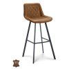 Barová židle Jagger ZH 80 Microleder Bull Camel 09 Leg Black (Color Camel 09)