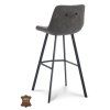 Barová židle Jagger ZH 80 Microleder Bull Camel 09 Leg Black (Color Camel 09)