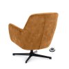 Křeslo Edge Stof Alpine Onyx 169 otočné Zwart (Color Onyx 169)