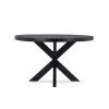 Stůl Vision Black Rond 130 (potenset 85x85) Wood Black Spider Leg Black (Color Black)