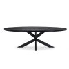 Stůl Vision Black Ovaal 240 (potenset 150x85) Wood Black Spider Leg Black (Color Black)