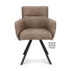 Židle s područkami Kane Stof Cowboy 104 Grey Leg Black (Color 104 Grey)