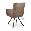 Židle s područkami Kane Stof Cowboy 104 Grey Leg Black (Color 104 Grey)