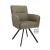 Židle s područkami Kane Stof Cowboy 104 Grey Leg Black (Color 104 Grey)