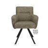 Židle s područkami Kane Stof Cowboy 104 Grey Leg Black (Color 104 Grey)