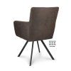 Židle s područkami Kane Stof Cowboy 104 Grey Leg Black (Color 104 Grey)